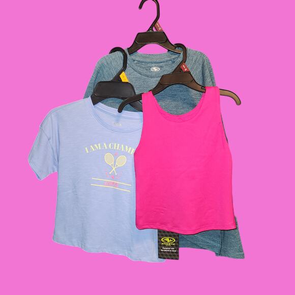 Girls' Shirt Bundle (Size 6-6X) - Athletic Works - Picture 1 of 16